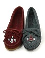 Thunderbird Mokassins cranberry-rot und petrol