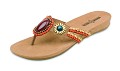 Zehensandale Sunrise taupe high