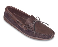 Мокасины с двойной мягкой стелькой  Moosehide - шоколад ― 