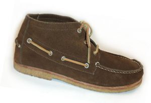 Ботинки-мокасины мужские ANKLE BOOT - цвет темно-коричневый, замша ― 