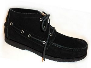 Ботинки-мокасины мужские ANKLE BOOT - цвет черный, замша ― 