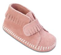 Ботиночки «Velcro»  с застежкой липучкой спереди - цвет розовый, замша / 1121